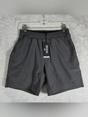 Rhone Mako Lined Performance Shorts Men's Size Small S Gray Stretch 7" Inseam